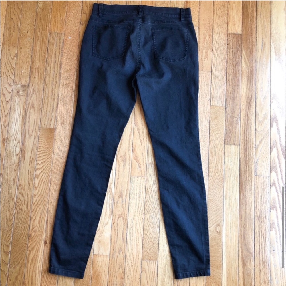 Eileen Fisher Black Ponte Skinny Legging Pant Sz 8 - Picture 7 of 7